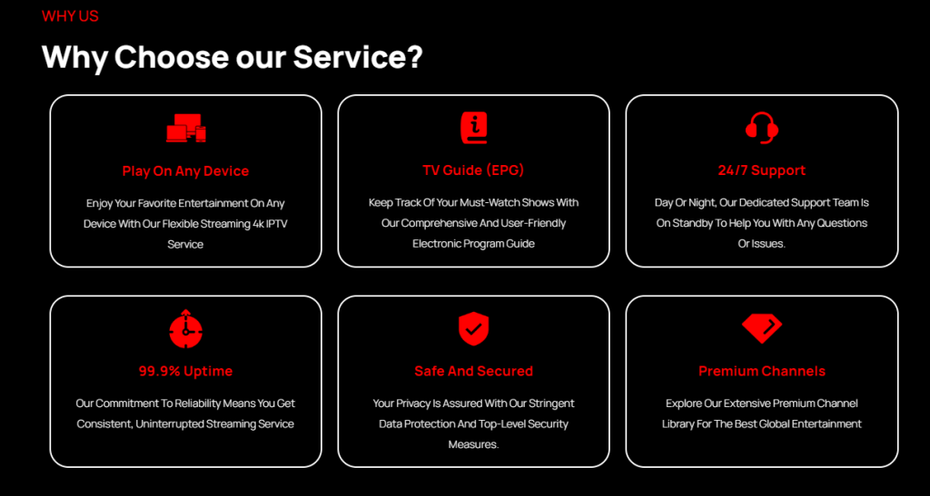 La mejor IPTV con funciones Catch Up desvelada 2 La página web del servicio IPTV "OneclickTV", con la función "catch up", muestra las características del servicio