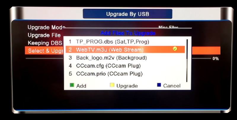 IPTV on Openbox